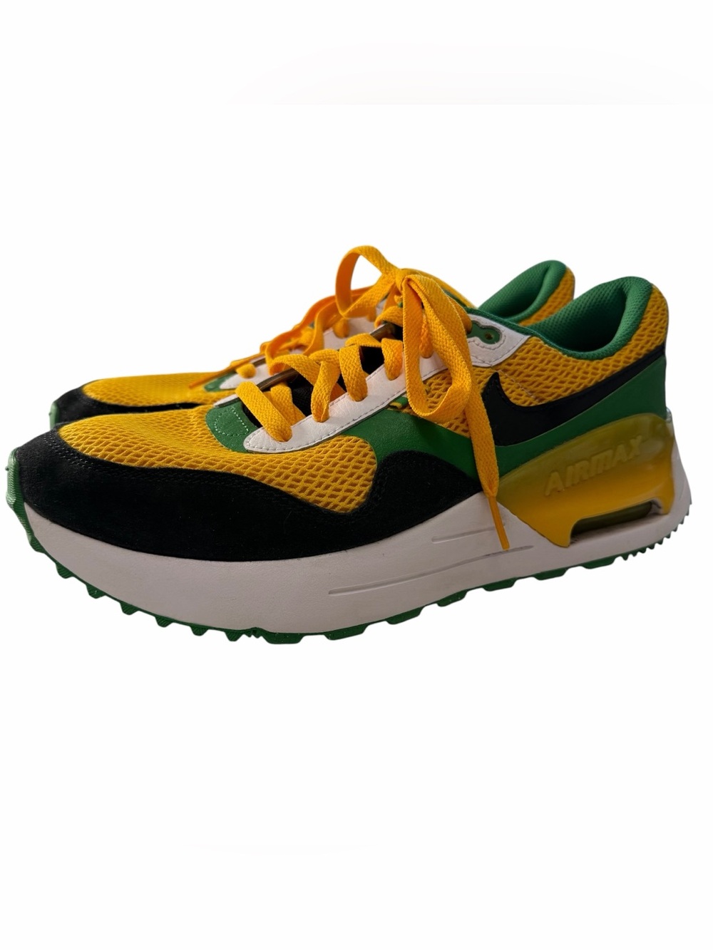 Nike Air Max SYSTM UofO Shoes Sneakers Yellow Green Men's Size 9 DZ7738-700 S1